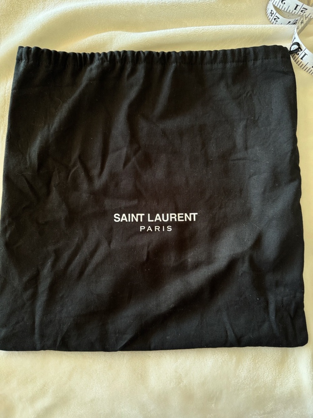 Saint Laurent Brown Suede Crossbody Bag with Black YSL Hardware (pre-loved) - Picture 15 of 15